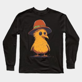 Chicken wit hat Long Sleeve T-Shirt